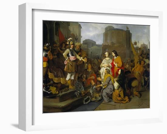 Continence of Scipio, 1650-55-Gerbrandt Van Den Eeckhout-Framed Giclee Print