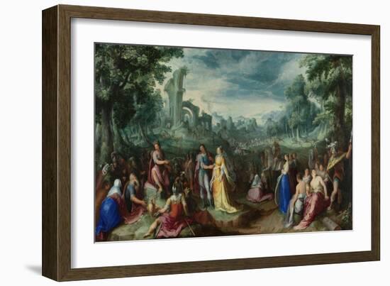 Continence of Scipio, Karel Van Mander-Karel Van Mander-Framed Art Print