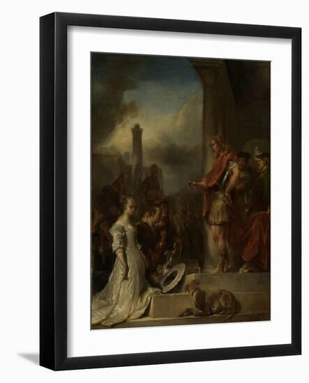 Continence of Scipio-Jan Van Noordt-Framed Art Print