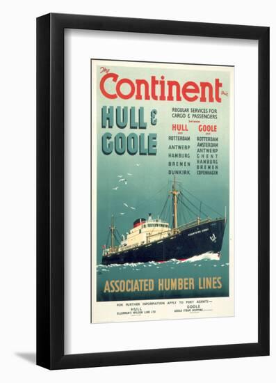 Continent, Hull, Goole-null-Framed Art Print