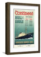 Continent, Hull, Goole-null-Framed Art Print
