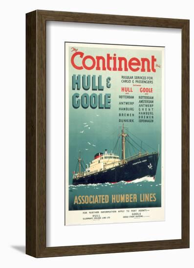 Continent, Hull, Goole-null-Framed Art Print