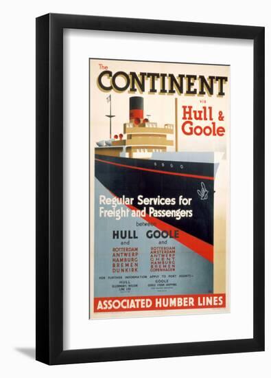 Continent, Hull, Goole-null-Framed Art Print