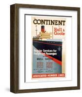 Continent, Hull, Goole-null-Framed Art Print