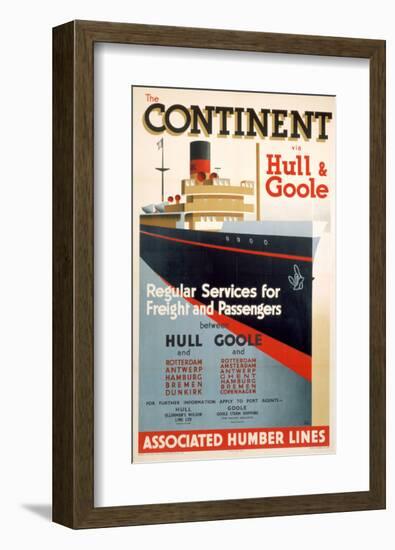 Continent, Hull, Goole-null-Framed Art Print