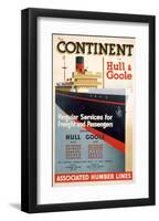 Continent, Hull, Goole-null-Framed Art Print