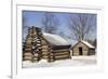 Continental Army Soldiers' Cabins Reconstructed at Valley Forge Winter Camp, Pennsylvania-null-Framed Giclee Print