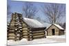 Continental Army Soldiers' Cabins Reconstructed at Valley Forge Winter Camp, Pennsylvania-null-Mounted Giclee Print