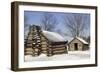 Continental Army Soldiers' Cabins Reconstructed at Valley Forge Winter Camp, Pennsylvania-null-Framed Giclee Print