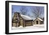 Continental Army Soldiers' Cabins Reconstructed at Valley Forge Winter Camp, Pennsylvania-null-Framed Giclee Print