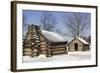 Continental Army Soldiers' Cabins Reconstructed at Valley Forge Winter Camp, Pennsylvania-null-Framed Giclee Print