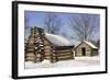 Continental Army Soldiers' Cabins Reconstructed at Valley Forge Winter Camp, Pennsylvania-null-Framed Giclee Print