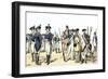 Continental Army Uniforms, 1775-1783, during the Revolutionary War-null-Framed Giclee Print
