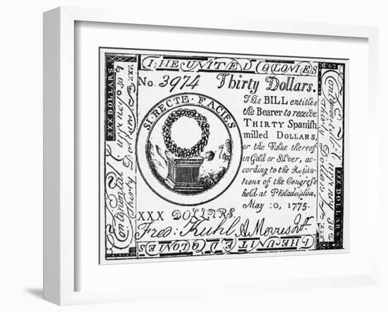 Continental Banknote, 1775-null-Framed Giclee Print