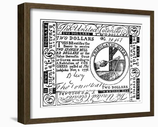 Continental Banknote, 1776-null-Framed Giclee Print