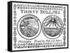 Continental Banknote, 1776-null-Framed Stretched Canvas