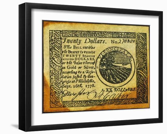 Continental Banknote, 1778-null-Framed Giclee Print