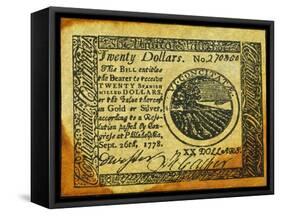 Continental Banknote, 1778-null-Framed Stretched Canvas