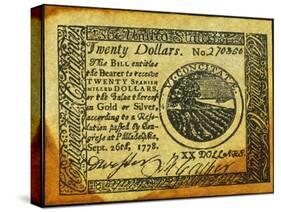 Continental Banknote, 1778-null-Stretched Canvas