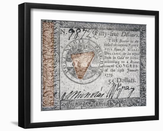 Continental Currency, 1779-null-Framed Giclee Print