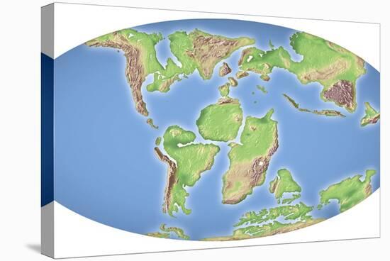 Continental Drift, 100 Million Years Ago-Mikkel Juul-Stretched Canvas