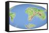 Continental Drift After 100 Million Years-Mikkel Juul-Framed Stretched Canvas