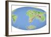 Continental Drift After 100 Million Years-Mikkel Juul-Framed Premium Photographic Print