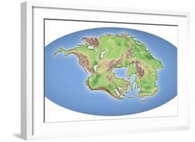 Continental Drift After 250 Million Years-Mikkel Juul-Framed Premium Photographic Print