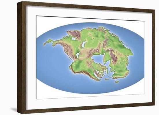 Continental Drift After 250 Million Years-Mikkel Juul-Framed Premium Photographic Print