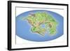 Continental Drift After 250 Million Years-Mikkel Juul-Framed Premium Photographic Print