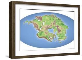 Continental Drift After 250 Million Years-Mikkel Juul-Framed Photographic Print