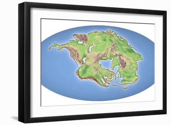 Continental Drift After 250 Million Years-Mikkel Juul-Framed Photographic Print