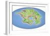Continental Drift After 250 Million Years-Mikkel Juul-Framed Photographic Print