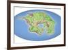 Continental Drift After 250 Million Years-Mikkel Juul-Framed Photographic Print