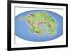 Continental Drift After 250 Million Years-Mikkel Juul-Framed Photographic Print