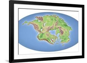 Continental Drift After 250 Million Years-Mikkel Juul-Framed Photographic Print