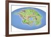 Continental Drift After 250 Million Years-Mikkel Juul-Framed Photographic Print