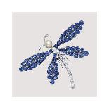 Dragonfly Jewel-Continental School -Premium Giclee Print