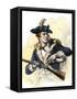 Continental Soldier Loading His Musket, American Revolution-null-Framed Stretched Canvas