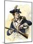 Continental Soldier Loading His Musket, American Revolution-null-Mounted Giclee Print
