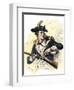 Continental Soldier Loading His Musket, American Revolution-null-Framed Giclee Print