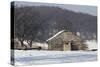 Continental Soldiers' Cabin Reconstructed at Valley Forge Winter Camp, Pennsylvania-null-Stretched Canvas