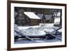 Continental Soldiers’ Cabins Reconstructed at the Valley Forge Winter Camp, Pennsylvania-null-Framed Premium Photographic Print