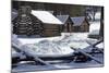 Continental Soldiers’ Cabins Reconstructed at the Valley Forge Winter Camp, Pennsylvania-null-Mounted Photographic Print