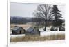 Continental Soldiers' Cabins Reconstructed at the Valley Forge Winter Camp, Pennsylvania-null-Framed Giclee Print