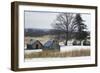 Continental Soldiers' Cabins Reconstructed at the Valley Forge Winter Camp, Pennsylvania-null-Framed Giclee Print