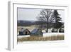 Continental Soldiers' Cabins Reconstructed at the Valley Forge Winter Camp, Pennsylvania-null-Framed Giclee Print