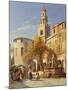 Continental Street Scene-Jacques Carabain-Mounted Giclee Print