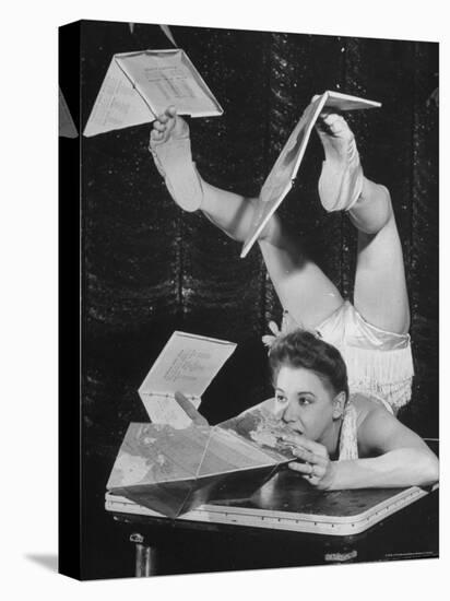 Contortionist Assembling a Dymaxion Map-Wallace Kirkland-Stretched Canvas