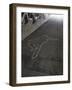 Contour of a Person Drawn at the Asphalt-gemenacom-Framed Photographic Print